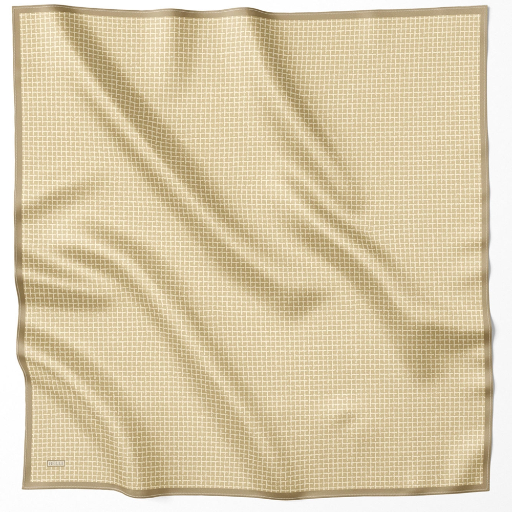 Belli Twill Saf İpek Eşarp - 2025-2026 Sonbahar-Kış 4203D (T)
