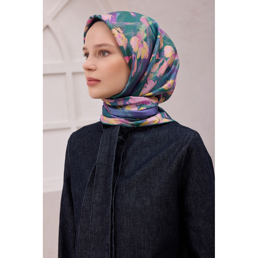 Belli Twill Saf İpek Eşarp - 2025-2026 Sonbahar-Kış 4217D (T)