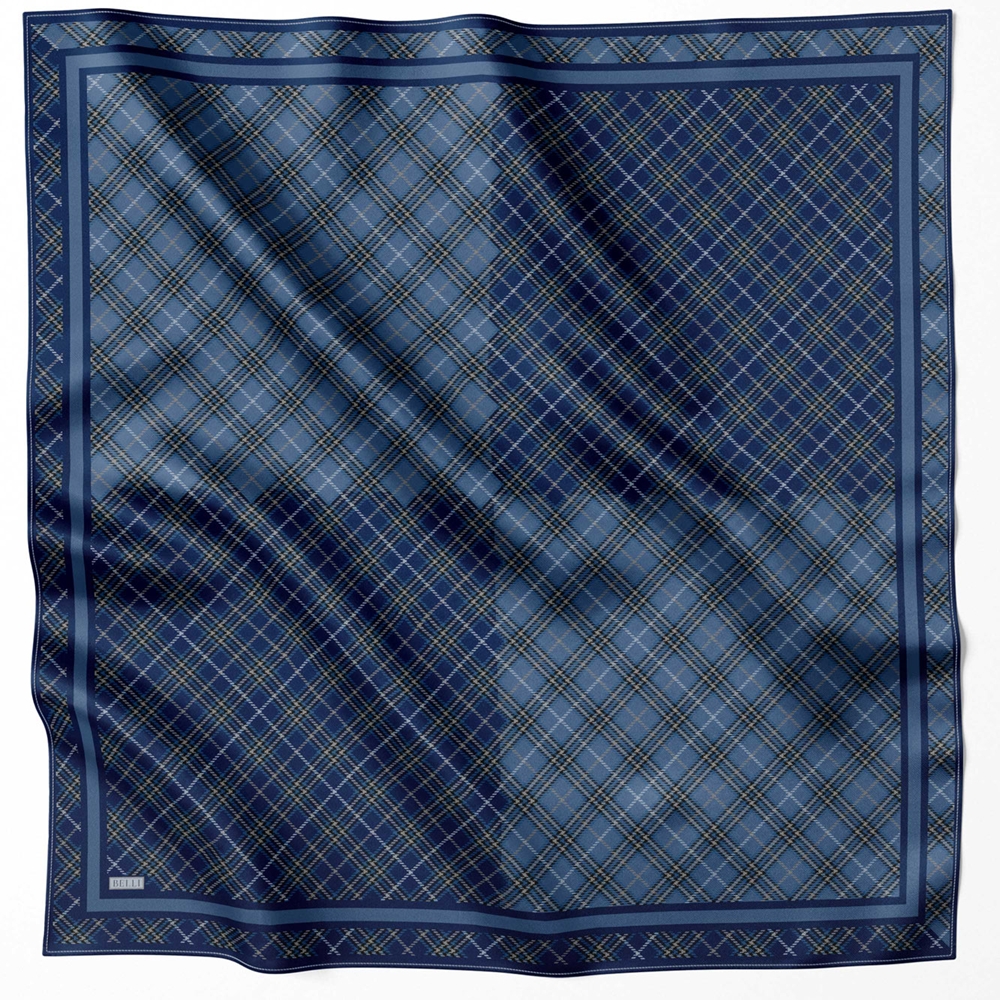 Belli Twill Nostalji Saf İpek Eşarp 4218D (T)