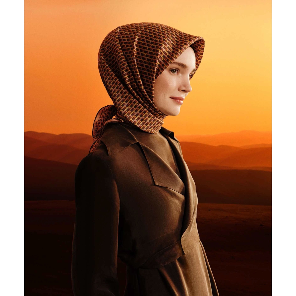 Armine Nostalji Saf İpek Sura Eşarp 9417D (S)