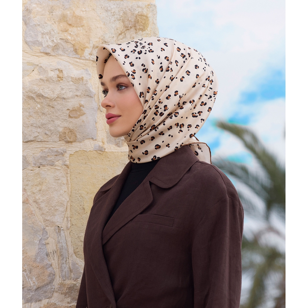 Belli Twill Nostalji Saf İpek Eşarp 4126D (T)