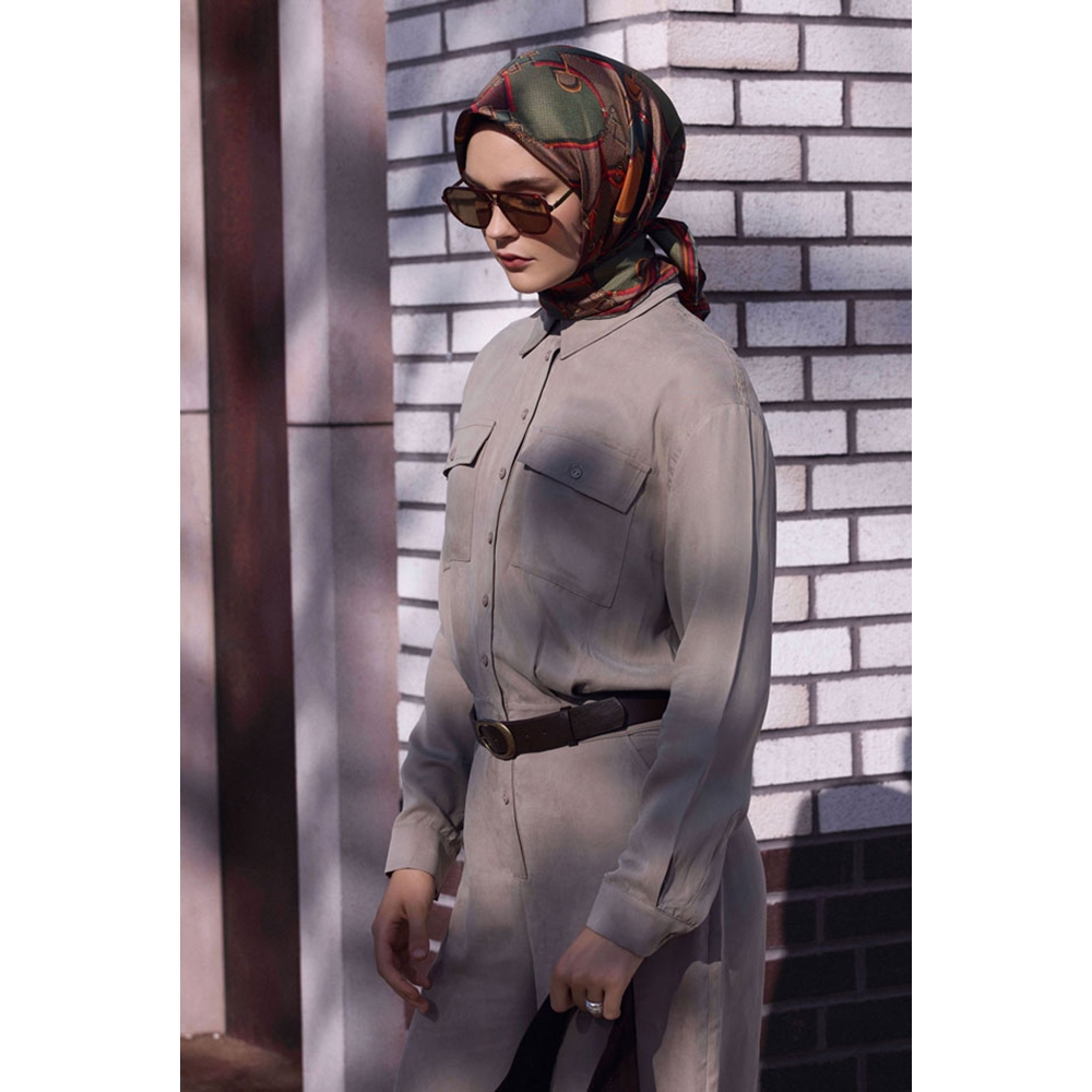 Belli Twill Saf İpek Eşarp - 2026-2027 Sonbahar-Kış 4400D (T)