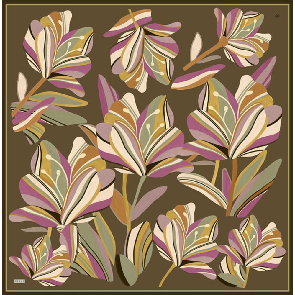 Belli Twill Saf İpek Eşarp - 2026-2027 Sonbahar-Kış 4410D (T) - Renk-33