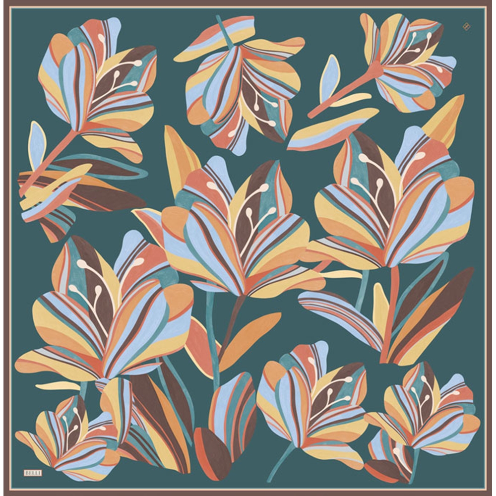 Belli Twill Saf İpek Eşarp - 2026-2027 Sonbahar-Kış 4410D (T) - Renk-33