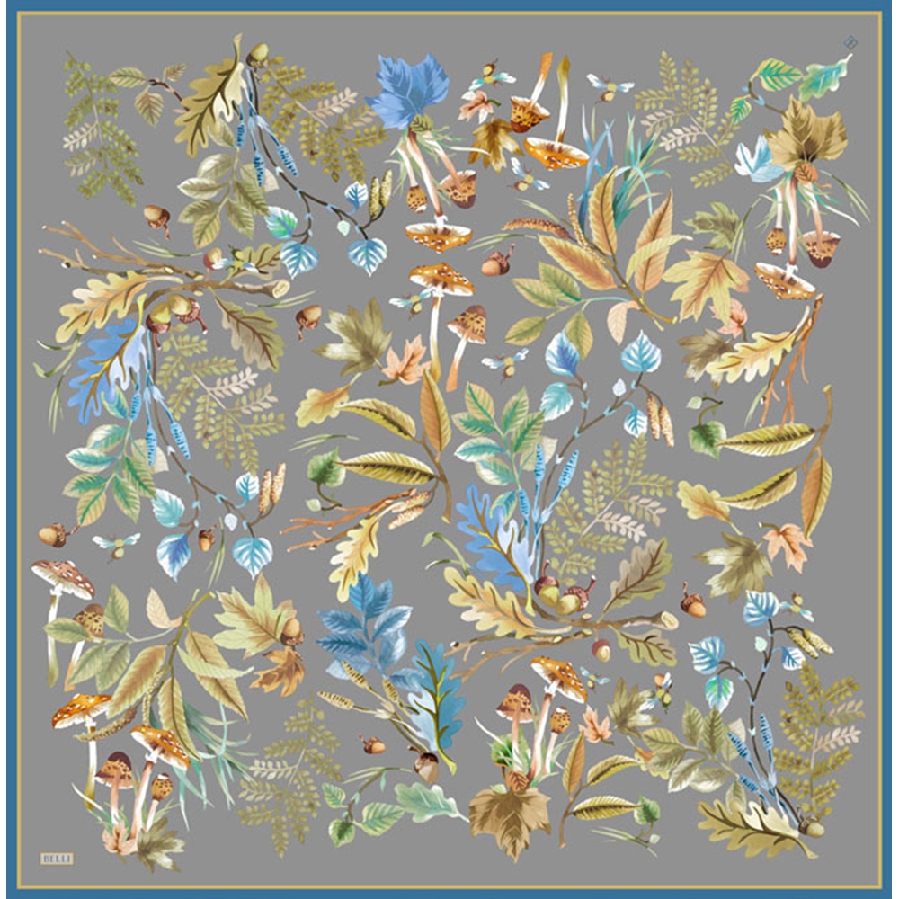 Belli Twill Saf İpek Eşarp - 2026-2027 Sonbahar-Kış 4412D (T) - Renk-01