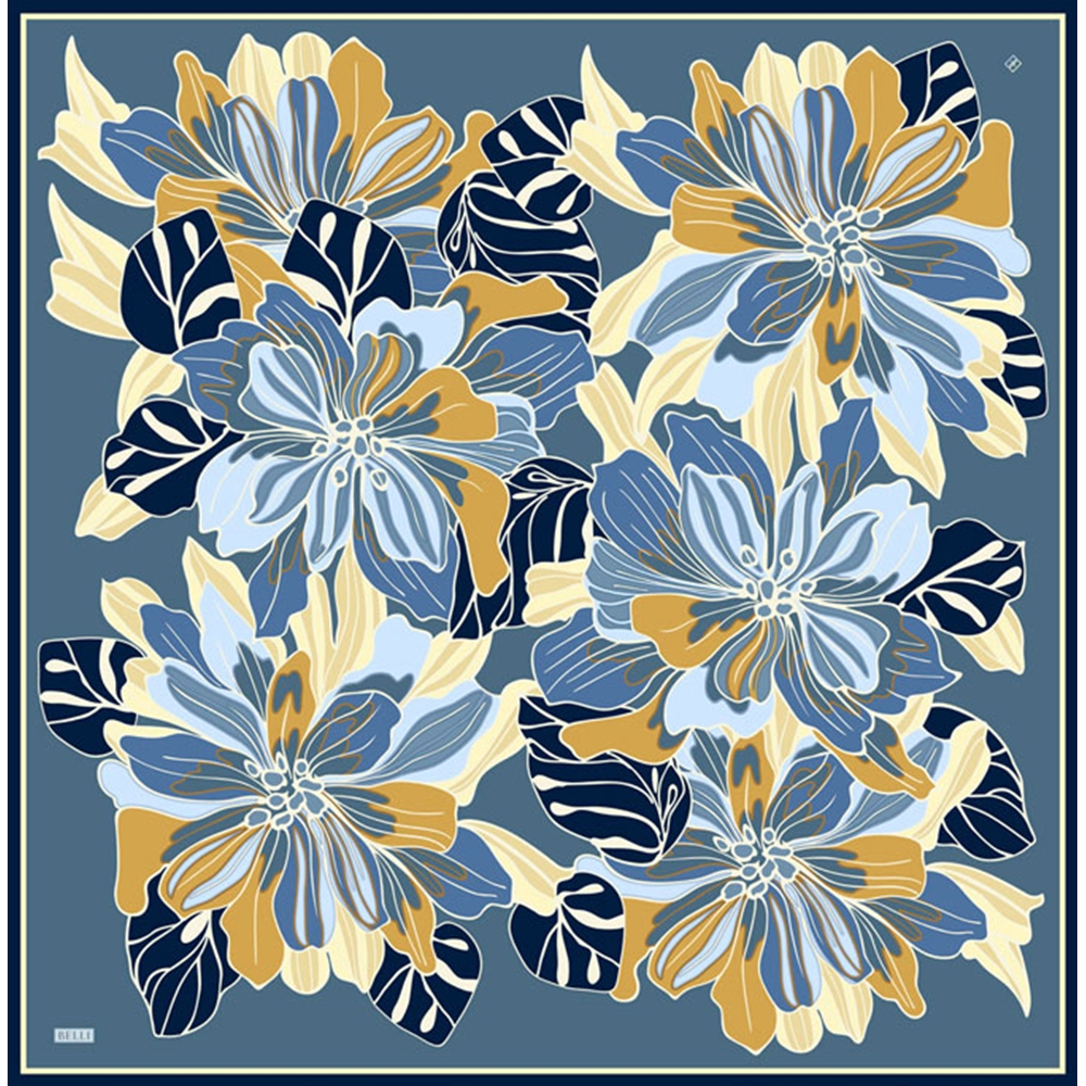 Belli Twill Saf İpek Eşarp - 2026-2027 Sonbahar-Kış 4413D (T) - Renk-02