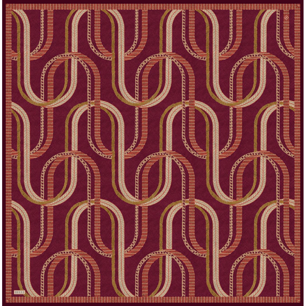 Belli Twill Saf İpek Eşarp - 2026-2027 Sonbahar-Kış 4424D (T)
