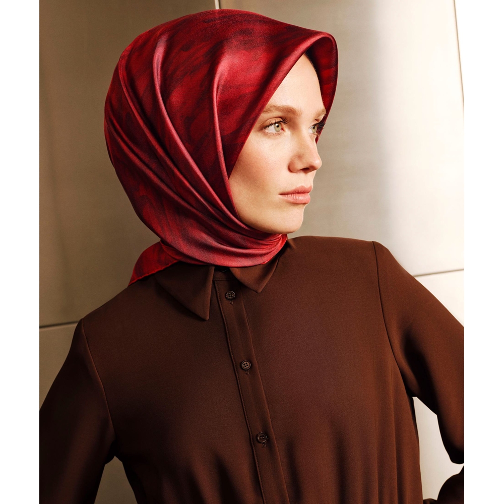 Armine Dj Sura Saf İpek Eşarp - 2026-2027 Sonbahar-Kış 9630D (S)