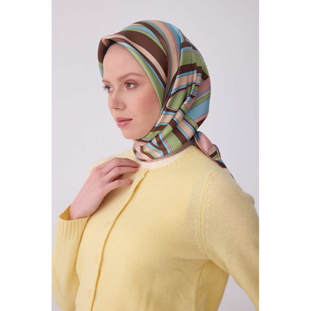 Belli Twill Saf İpek Eşarp 2026 Yaz Sezonu 4311D (T)