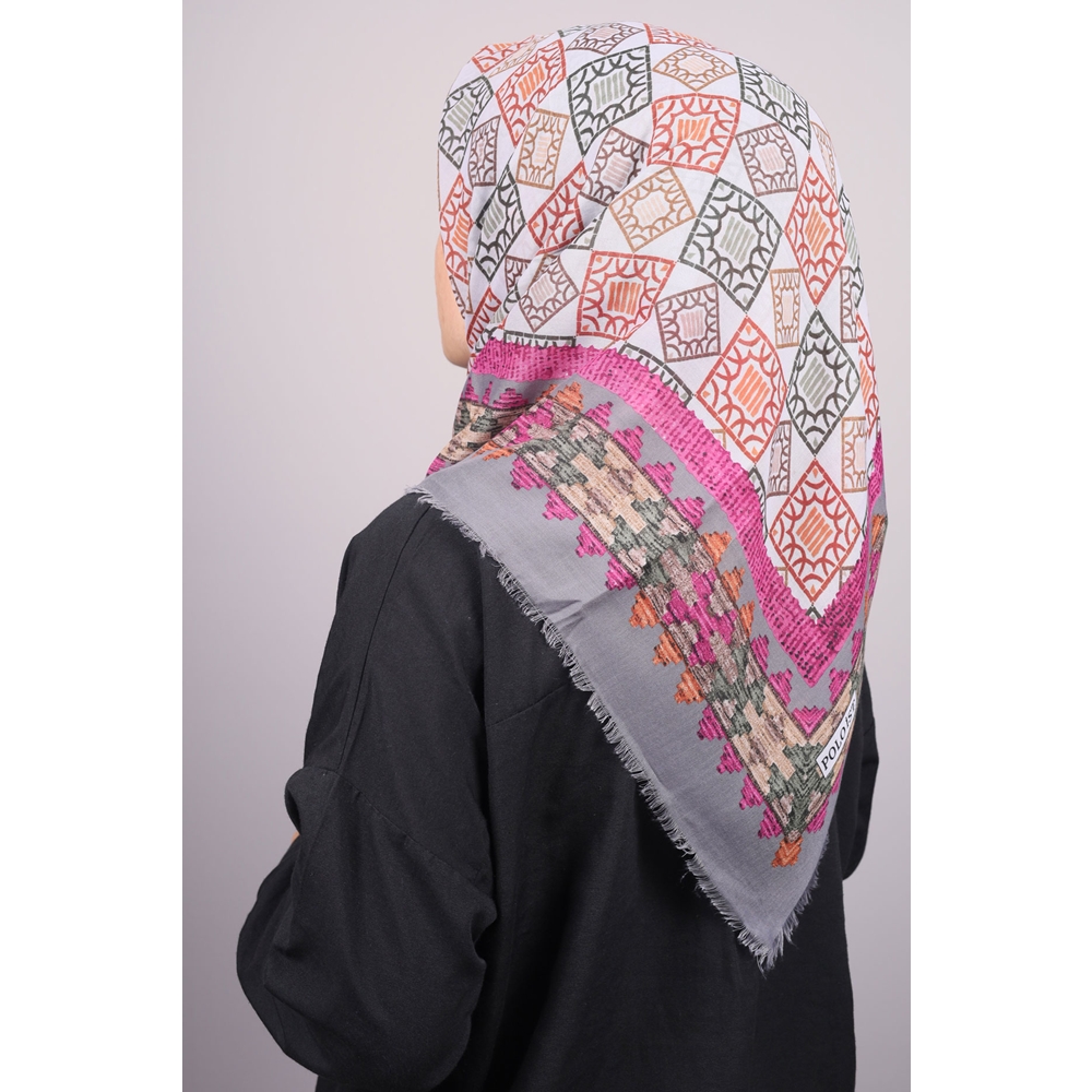 Poloist Desenli Sökme Tülbent - Desen-246 - Renk-04
