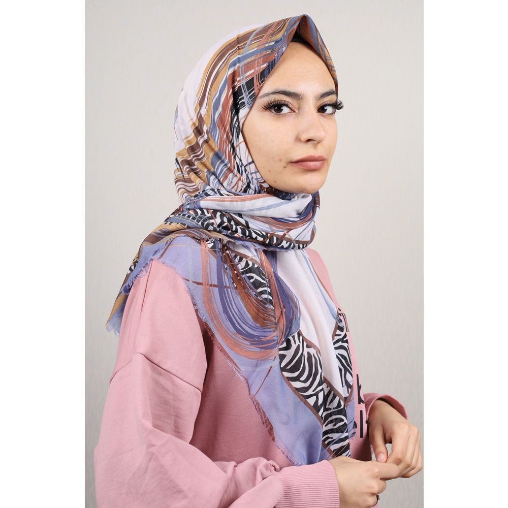 Poloist Desenli Sökme Tülbent - Desen-265 - Renk-03