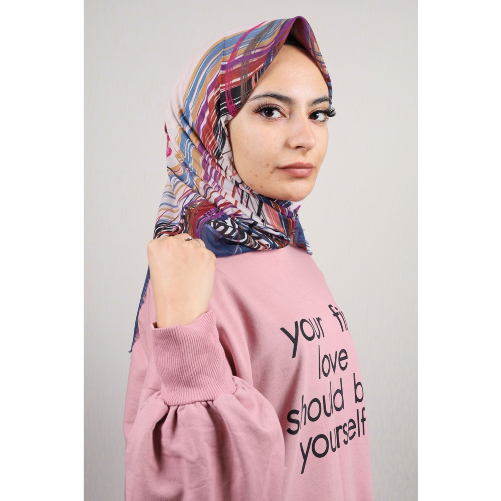 Poloist Desenli Sökme Tülbent - Desen-265 - Renk-03