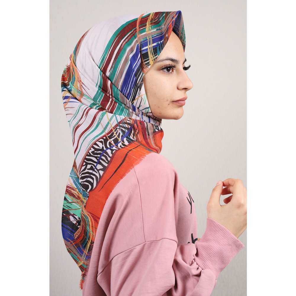 Poloist Desenli Sökme Tülbent - Desen-265 - Renk-03