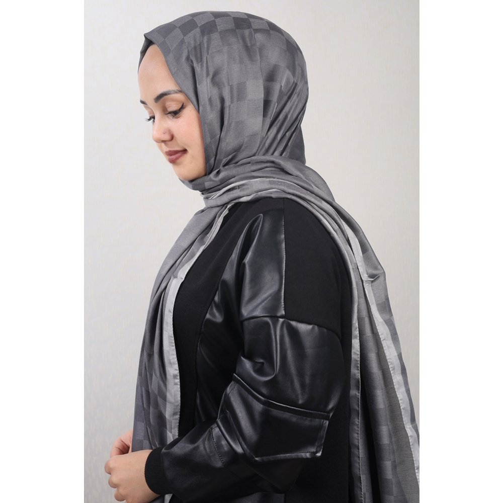 Piramit Desenli Dama Şal - Desen-01 - Renk-06