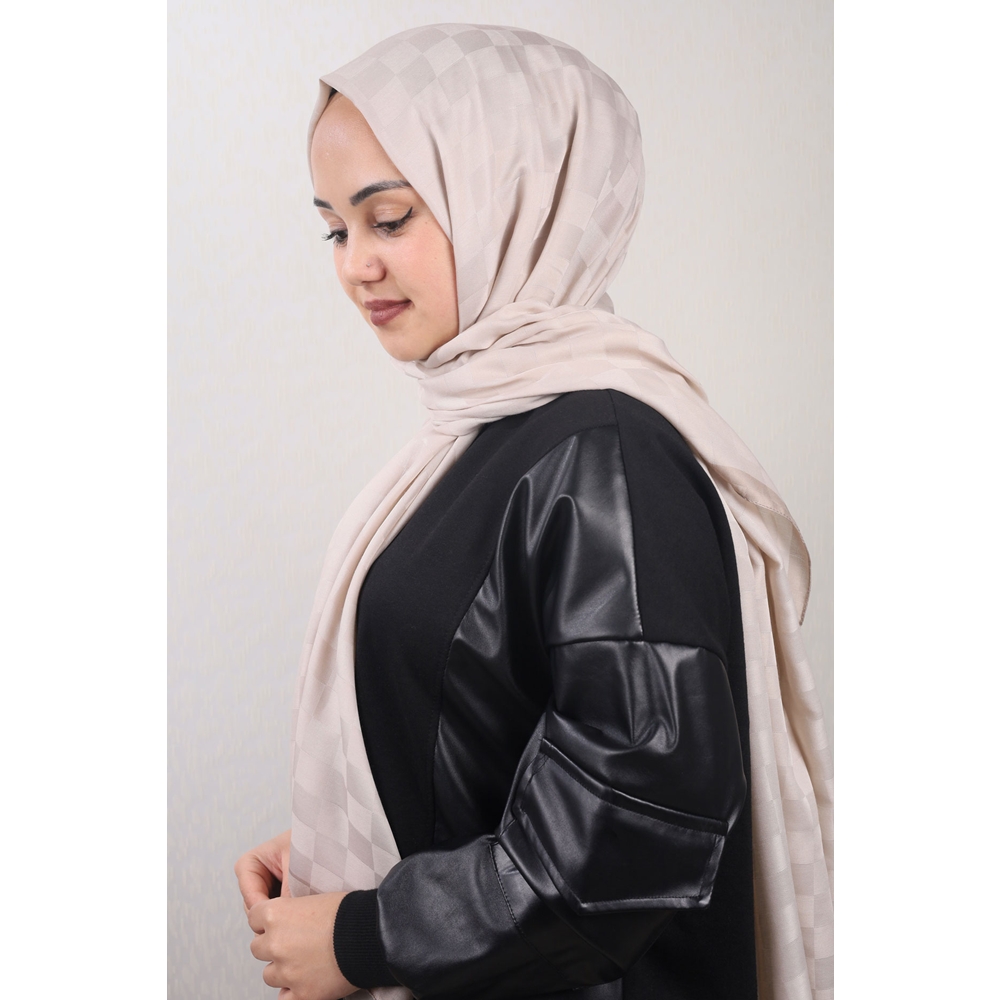 Piramit Desenli Dama Şal - Desen-01 - Renk-06