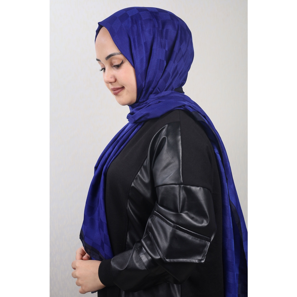 Piramit Desenli Dama Şal - Desen-01 - Renk-06