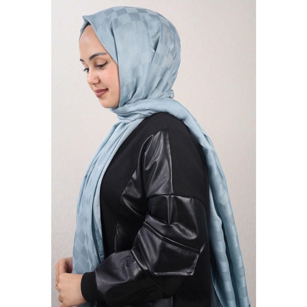 Piramit Desenli Dama Şal - Desen-01 - Renk-06