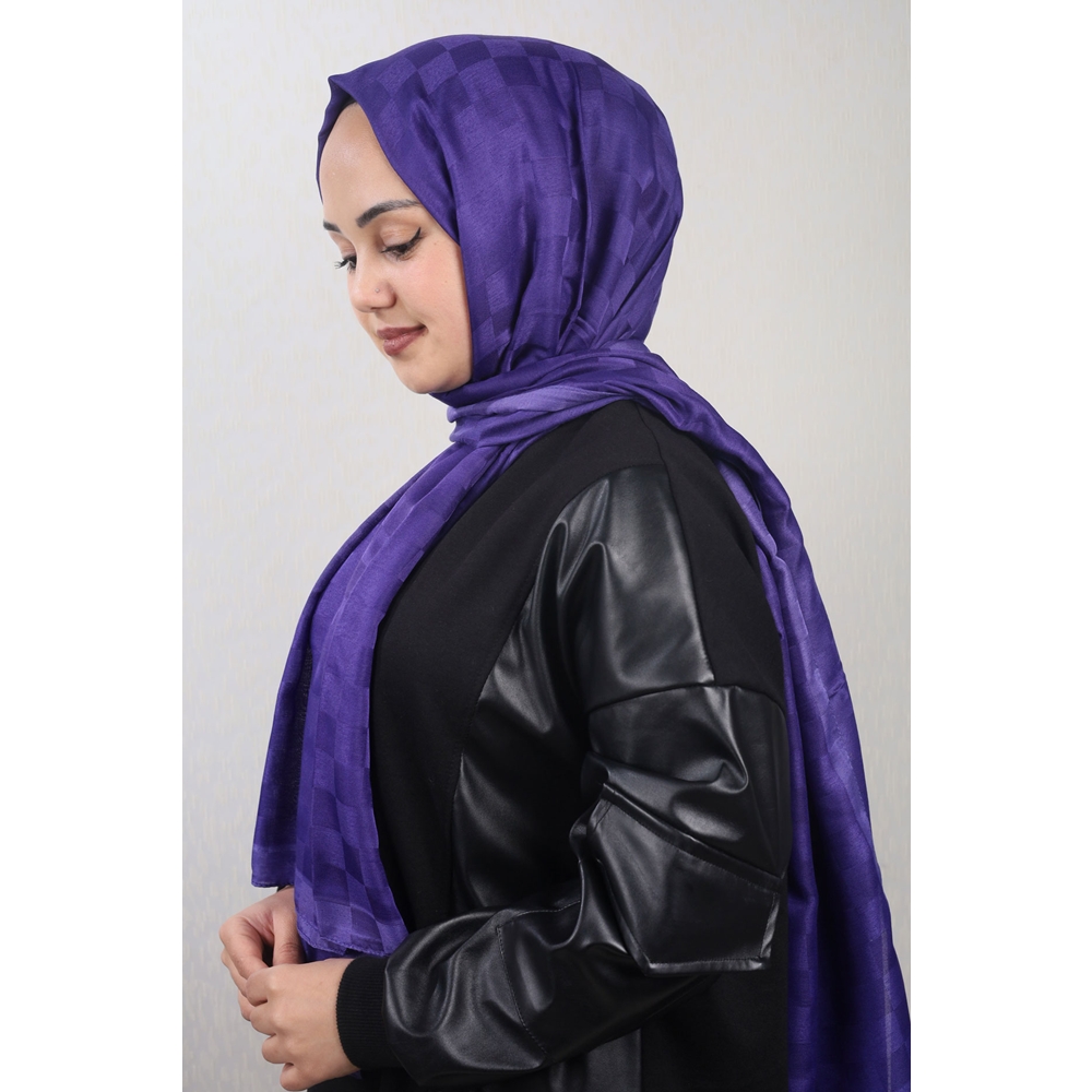 Piramit Desenli Dama Şal - Desen-01 - Renk-06