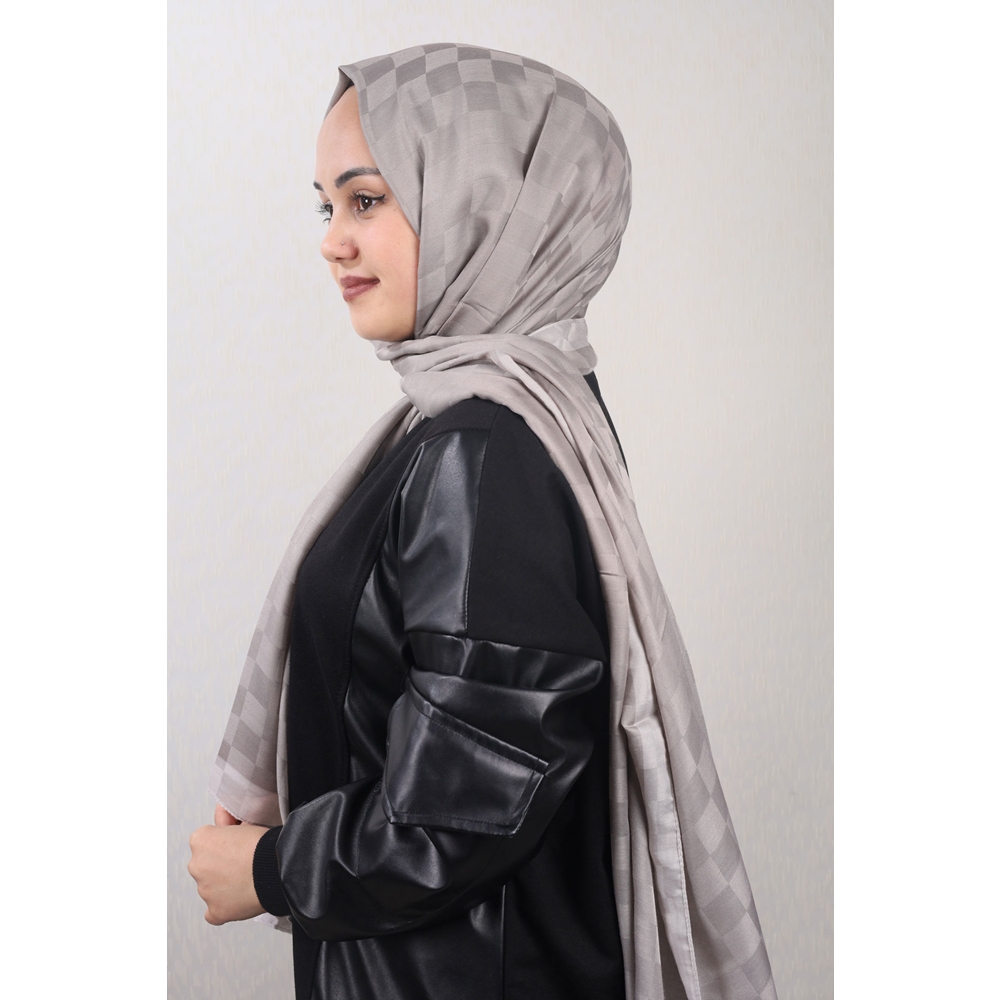 Piramit Desenli Dama Şal - Desen-01 - Renk-06