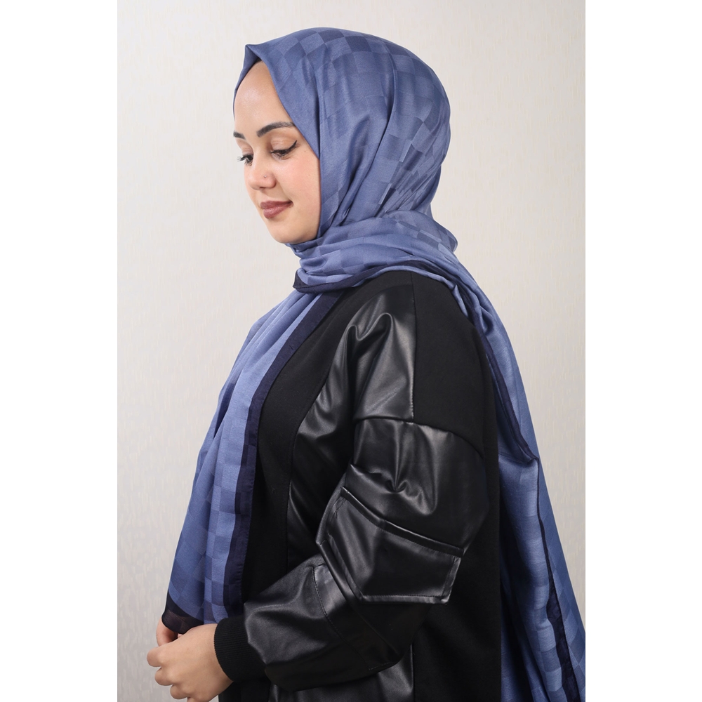 Piramit Desenli Dama Şal - Desen-01 - Renk-06