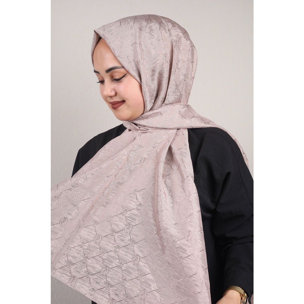 Piramit Monogram Floş Şal - Desen-02 - Renk-10