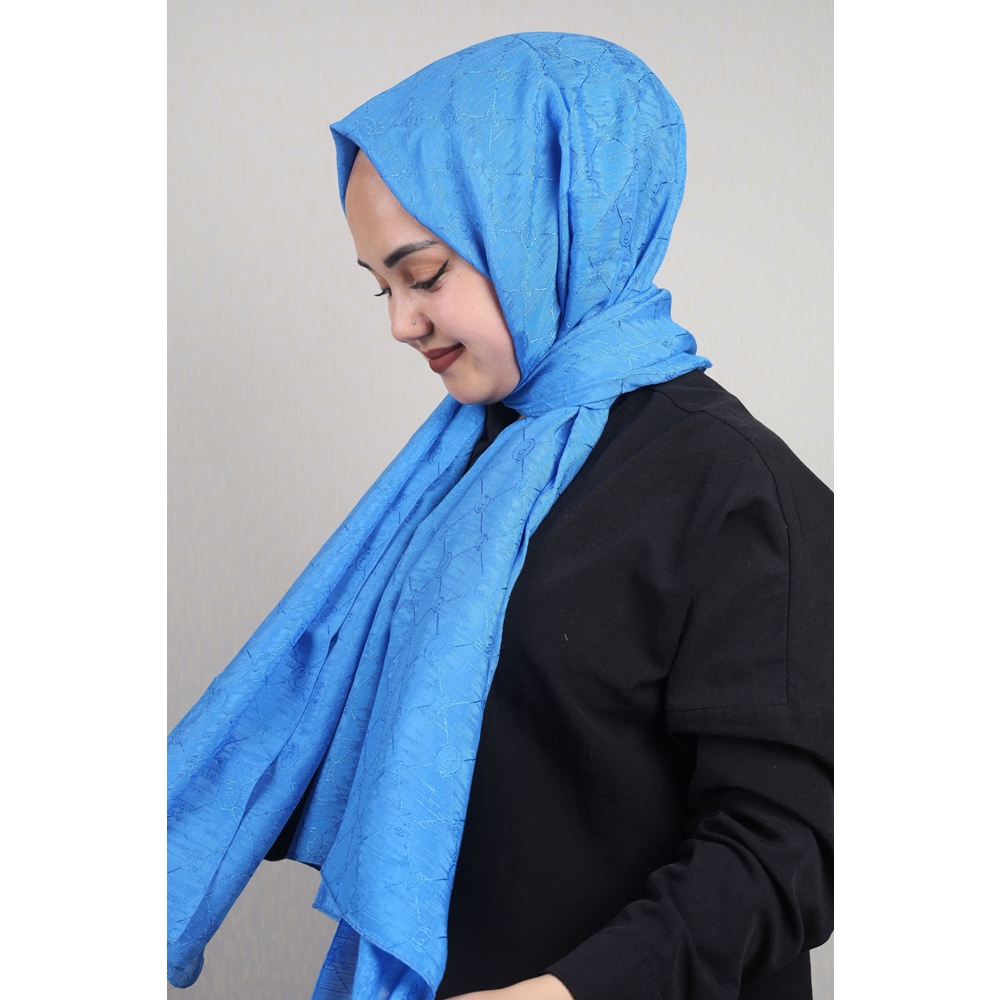Piramit Monogram Floş Şal - Desen-02 - Renk-10