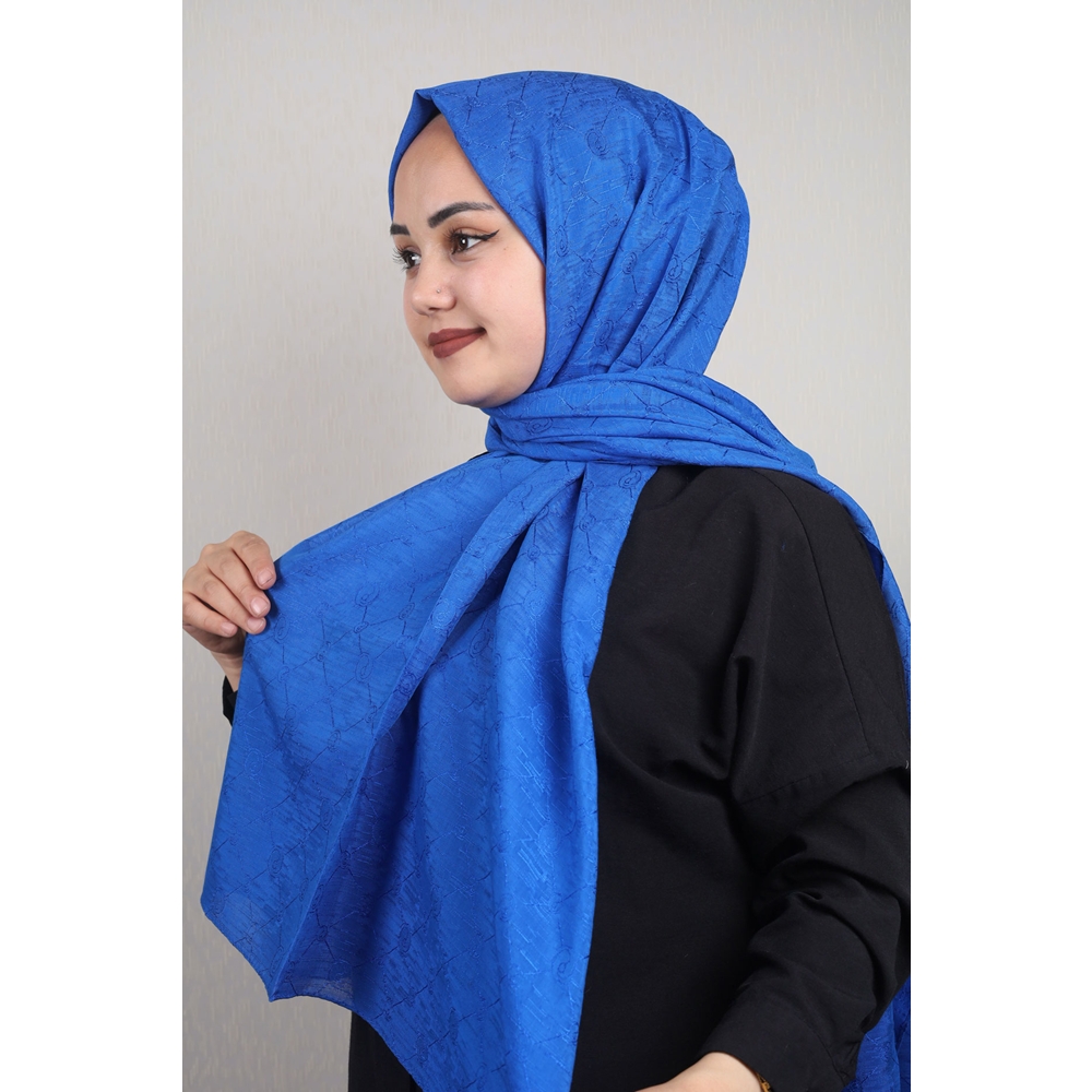 Piramit Monogram Floş Şal - Desen-02 - Renk-10