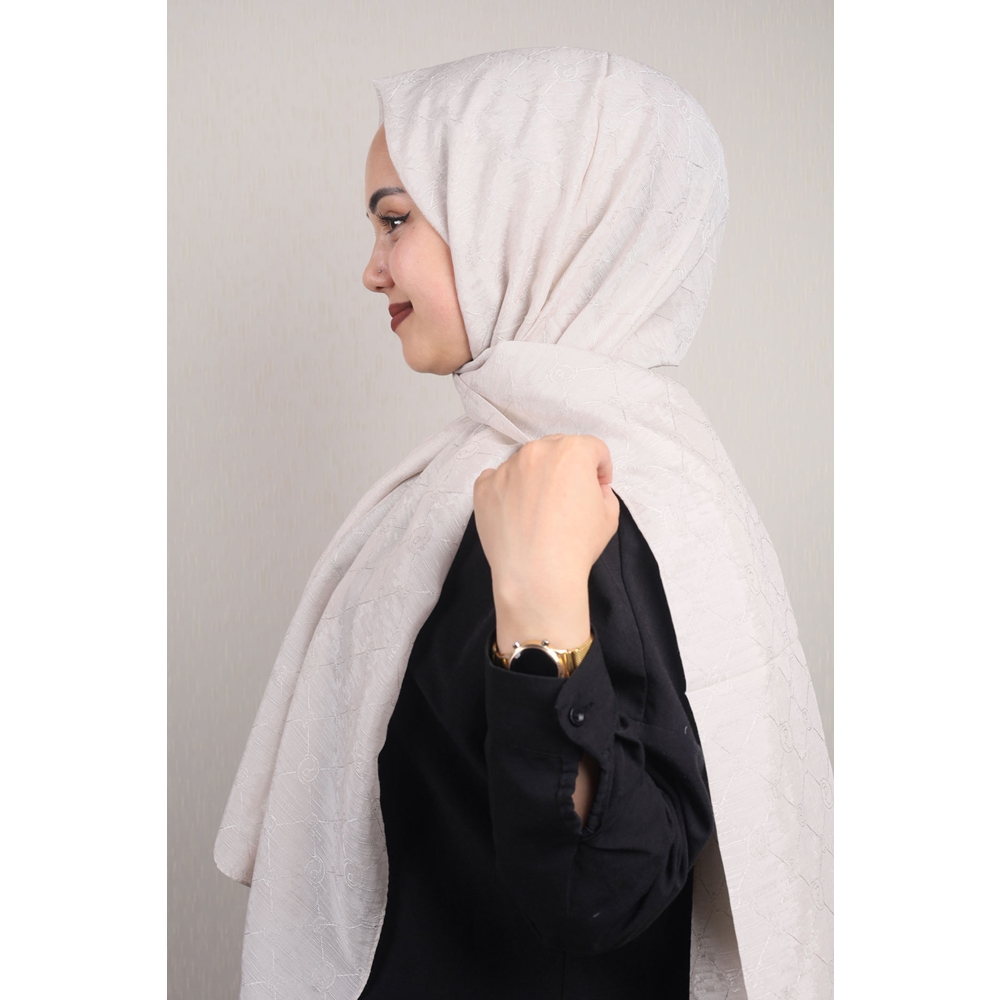 Piramit Monogram Floş Şal - Desen-02 - Renk-10