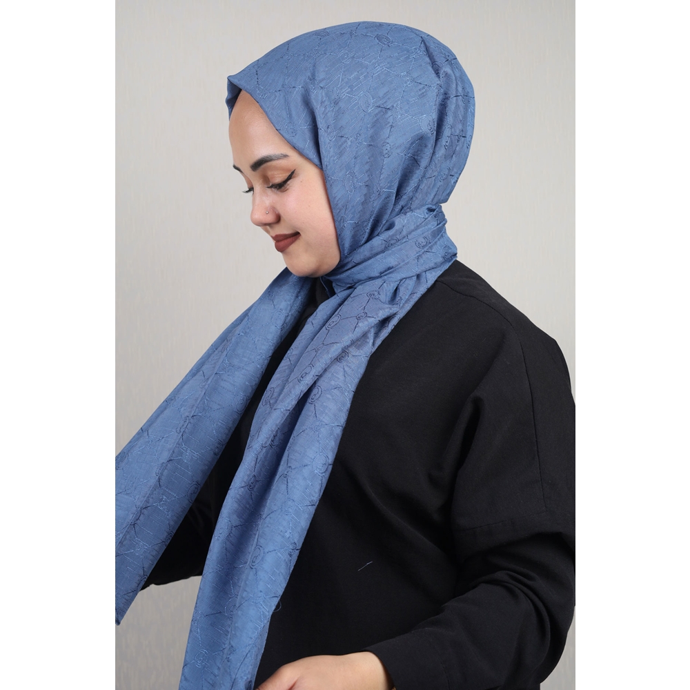 Piramit Monogram Floş Şal - Desen-02 - Renk-10