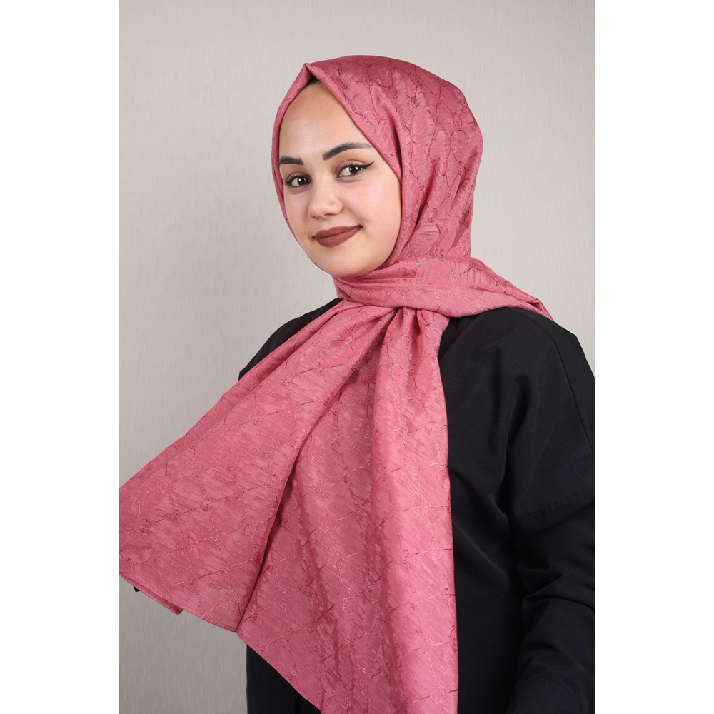 Piramit Monogram Floş Şal - Desen-02 - Renk-10