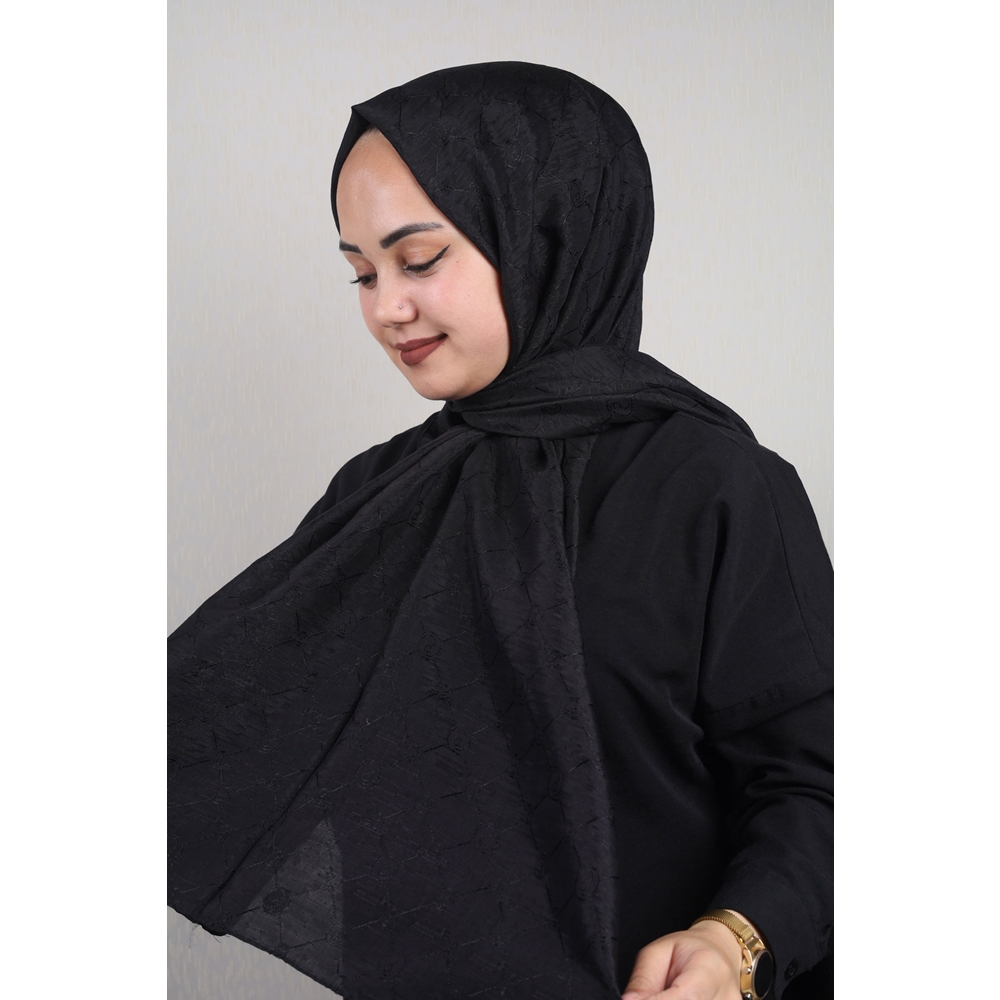 Piramit Monogram Floş Şal - Desen-02 - Renk-10