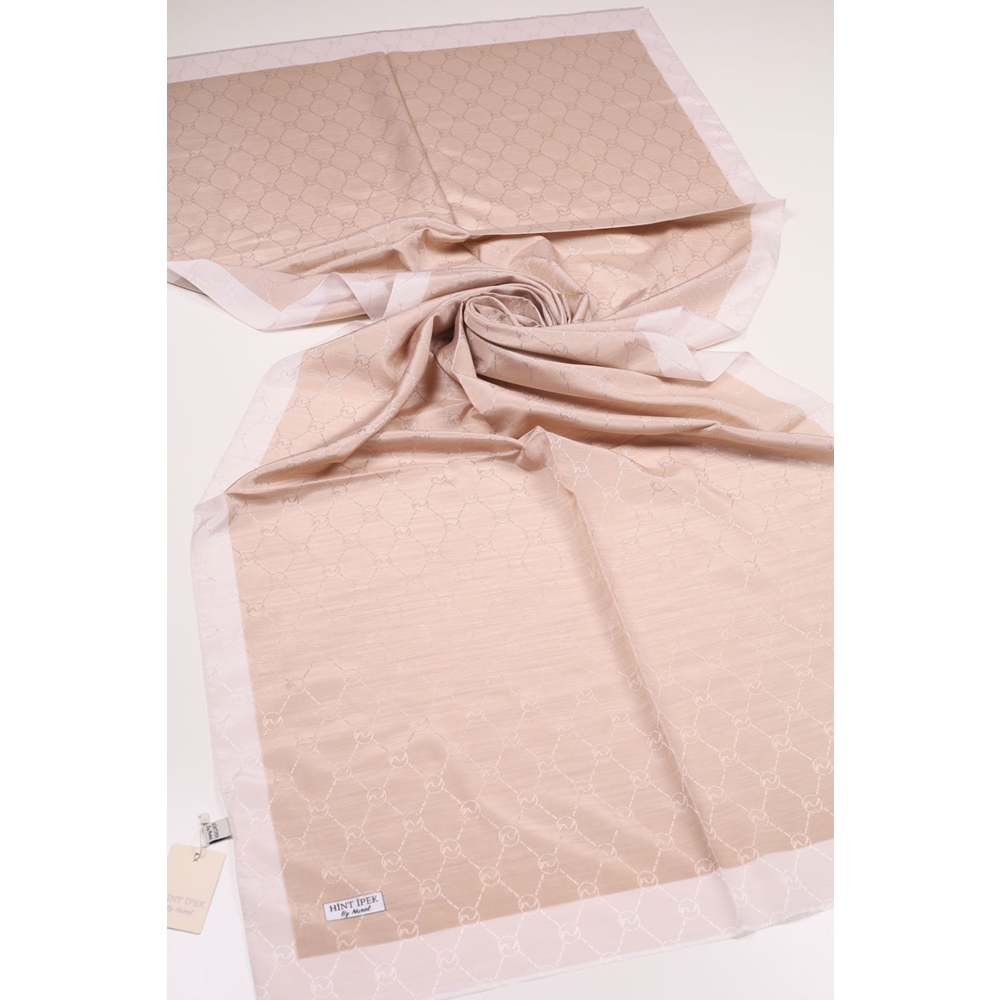 Hint İpek Desenli Monogram Şal - Desen-06 - Renk-18