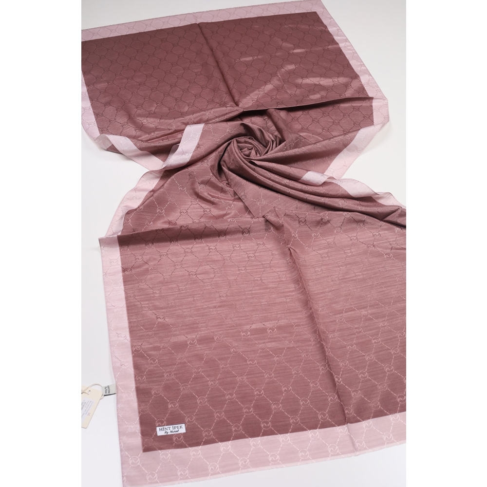 Hint İpek Desenli Monogram Şal - Desen-06 - Renk-18