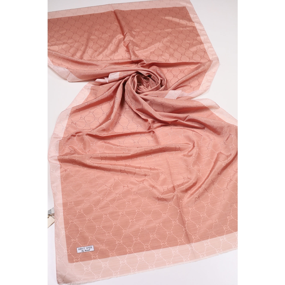 Hint İpek Desenli Monogram Şal - Desen-06 - Renk-18