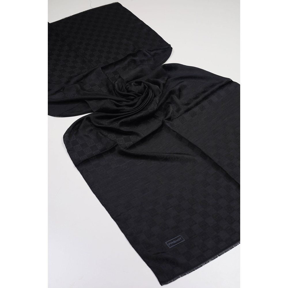 Piramit Monogram Floş Şal - Desen-03