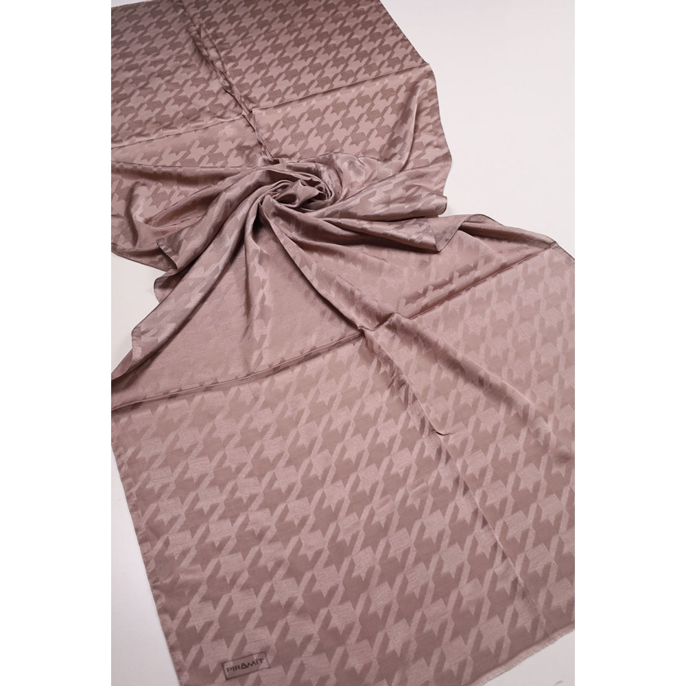Piramit Monogram Floş Şal - Desen-05 - Renk-03