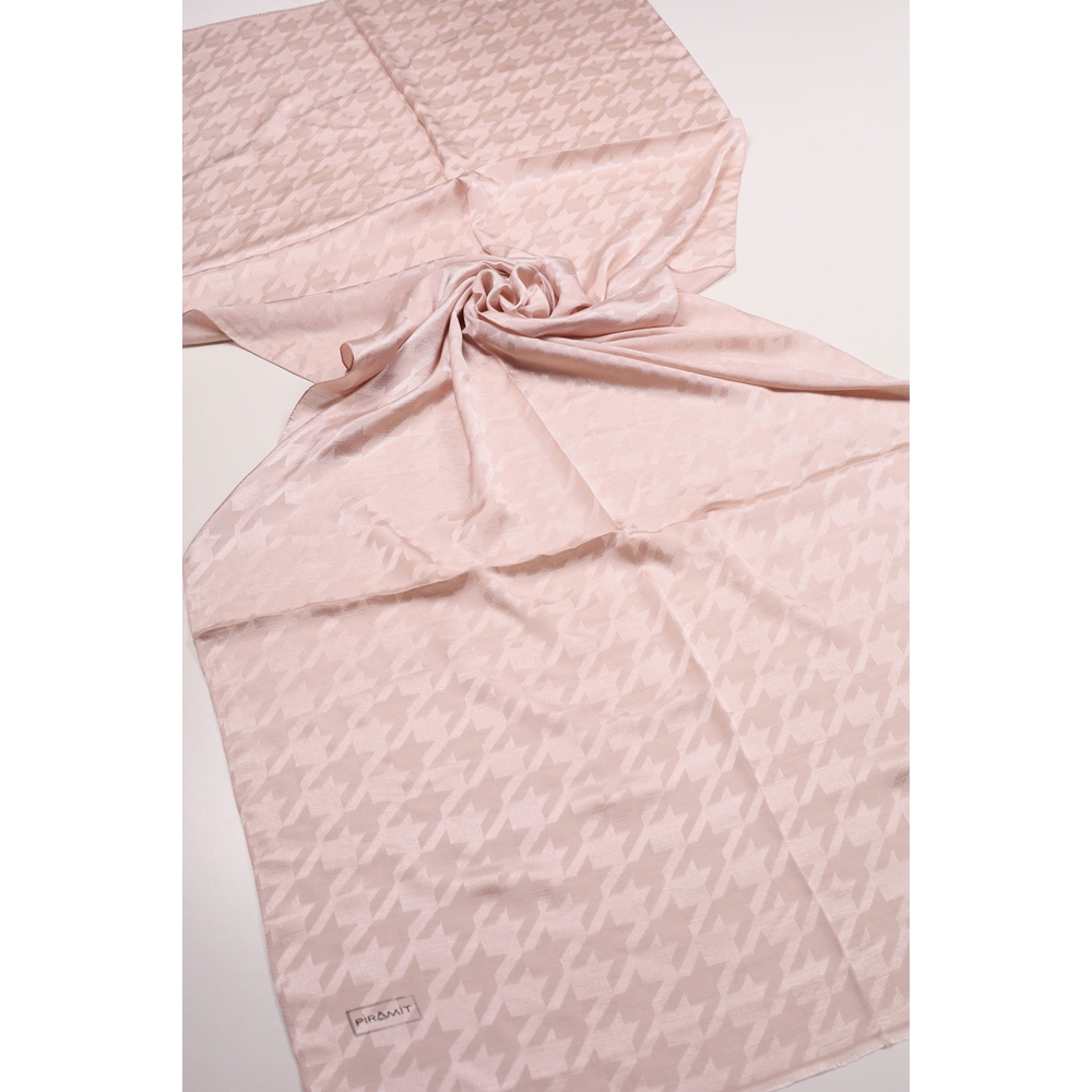 Piramit Monogram Floş Şal - Desen-05 - Renk-03