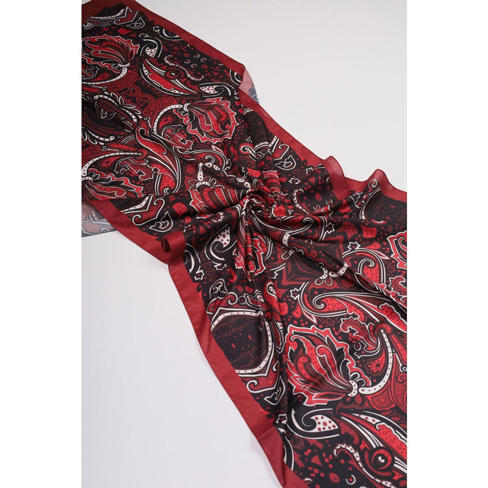 Scarfella Desenli Silk Licra Şal - Desen-03
