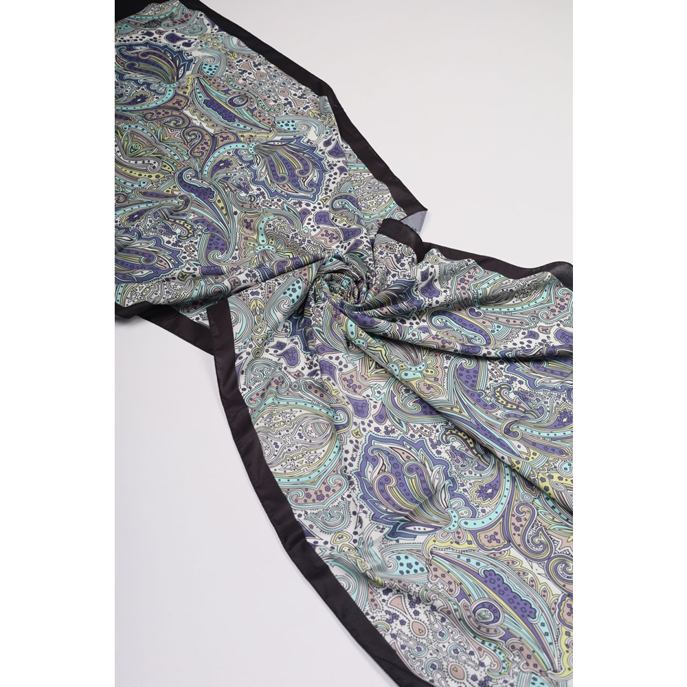 Scarfella Desenli Silk Licra Şal - Desen-03