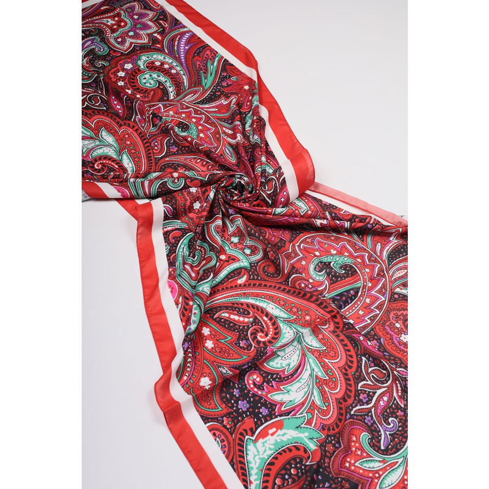 Scarfella Desenli Silk Licra Şal - Desen-04