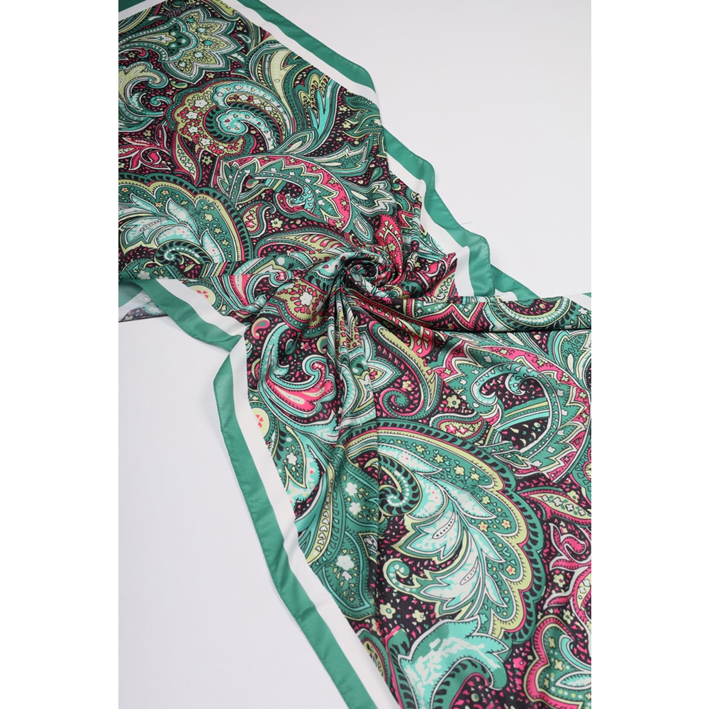 Scarfella Desenli Silk Licra Şal - Desen-04