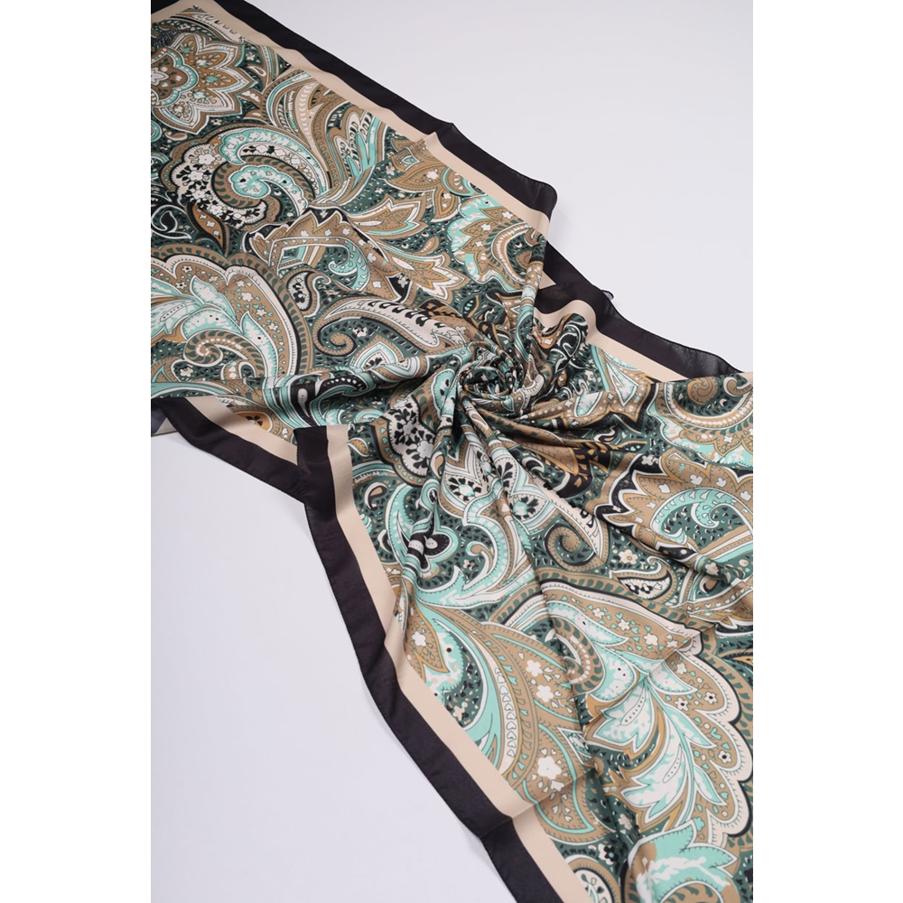 Scarfella Desenli Silk Licra Şal - Desen-04