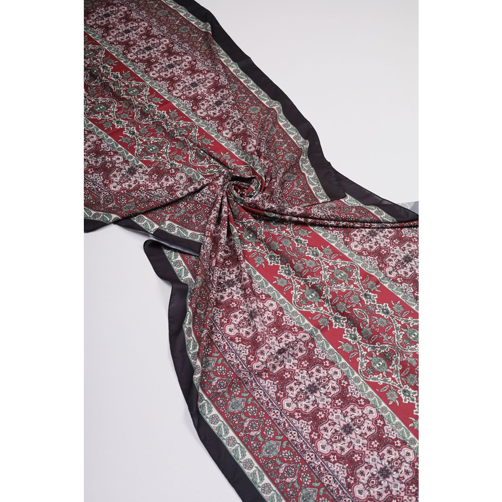 Scarfella Desenli Silk Licra Şal - Desen-05