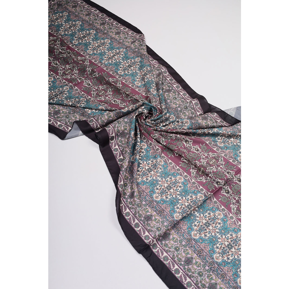 Scarfella Desenli Silk Licra Şal - Desen-05