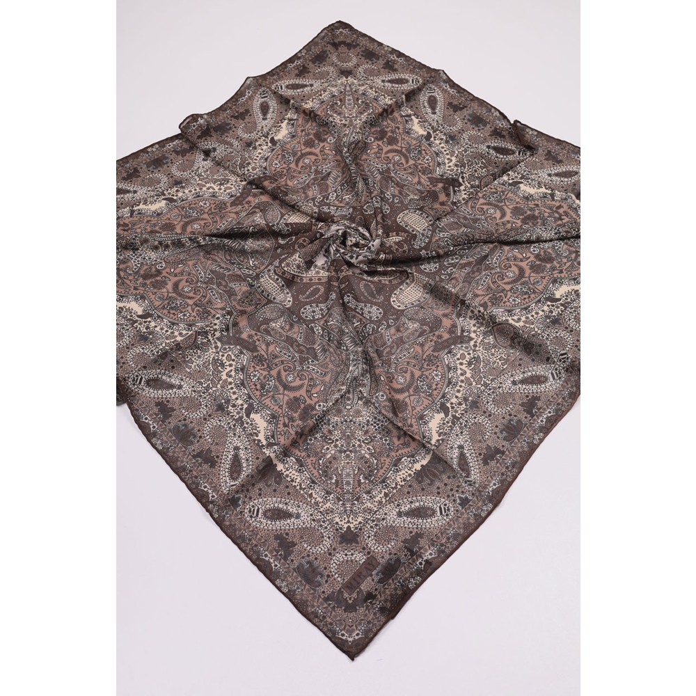 Miray Desenli Krep Eşarp - Desen-02 - Renk-09