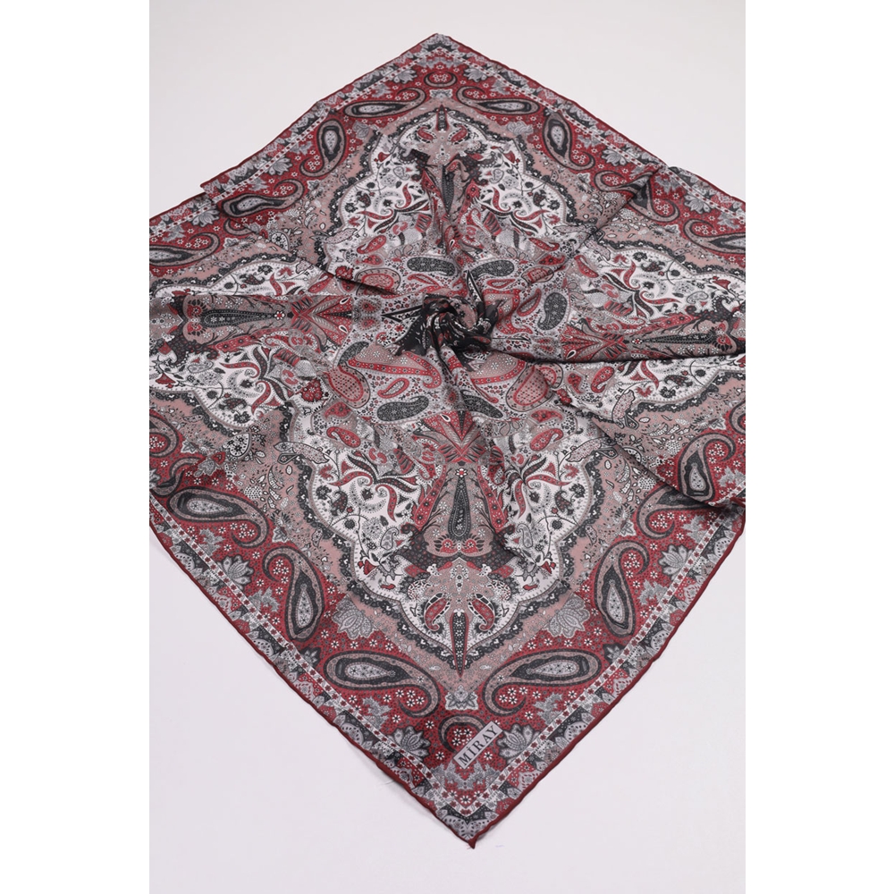 Miray Desenli Krep Eşarp - Desen-02 - Renk-09