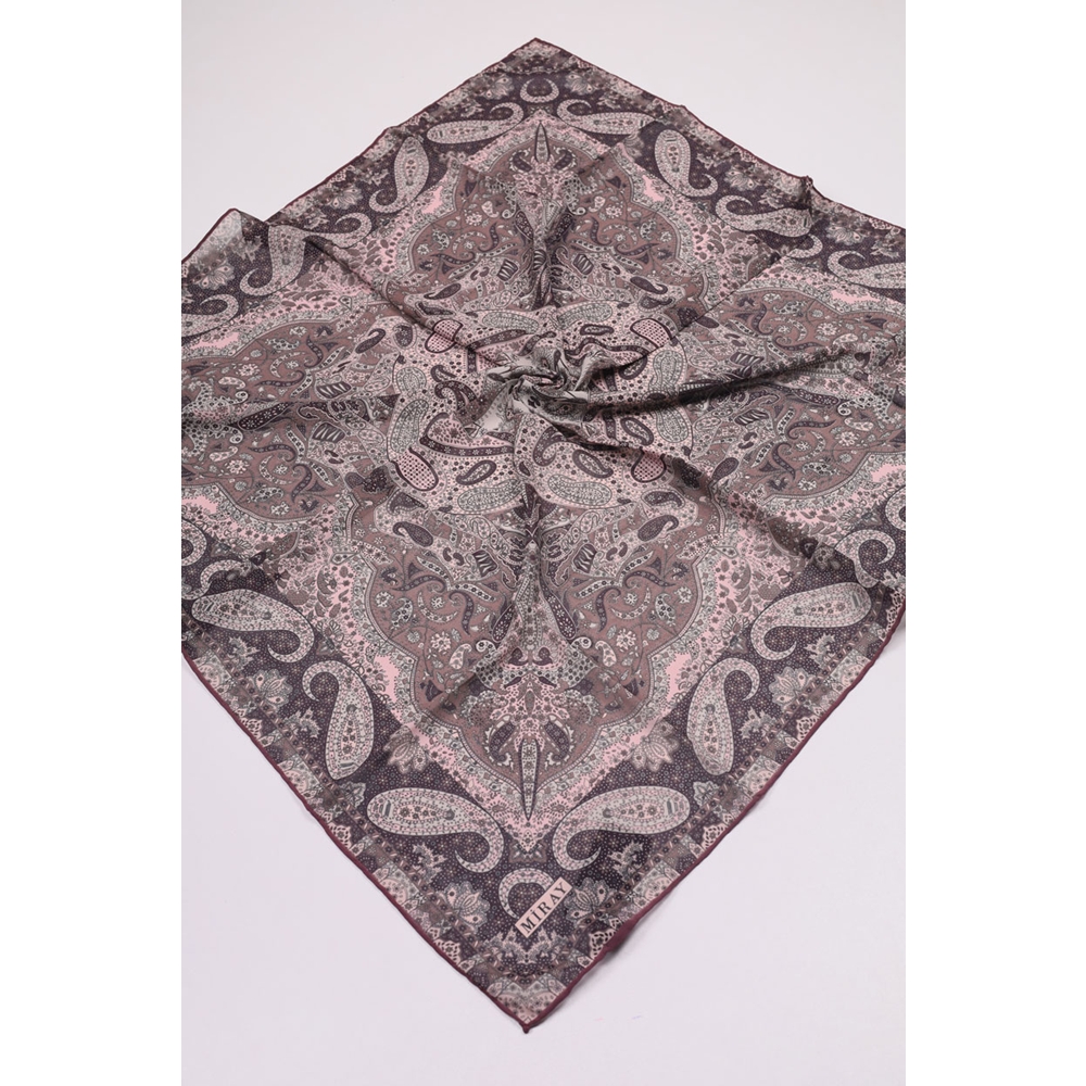 Miray Desenli Krep Eşarp - Desen-02 - Renk-09