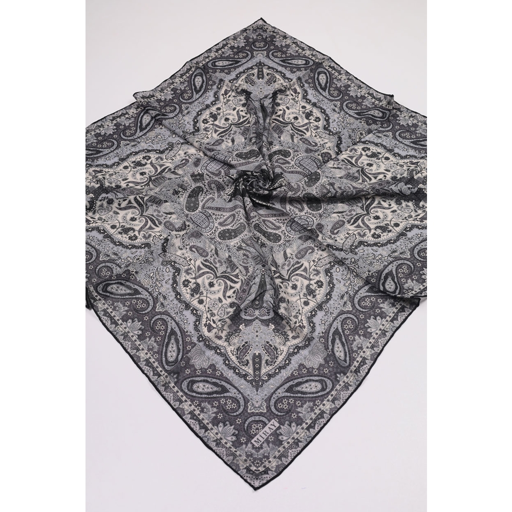 Miray Desenli Krep Eşarp - Desen-02 - Renk-09