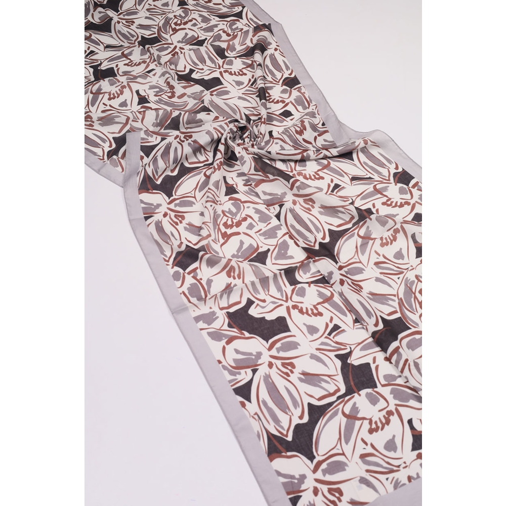 Piramit Desenli Naturel Şal - Desen-02 - Renk-01