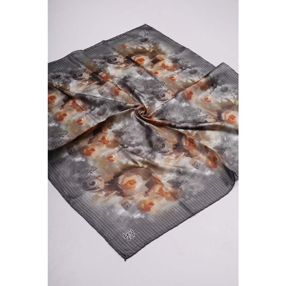 Levidor Desenli Kristal Eşarp - Desen-61 - Renk-04